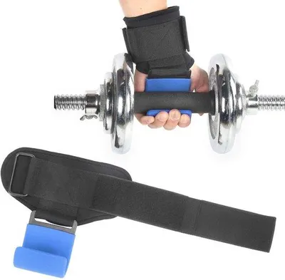 Productafbeelding van Gewichtheffen Haak Antislip - Powerlift Riem - Verstelbaar - Polsbescherming - Krachttraining - Hoogwaardige Verbindingsgesp - Gewichthefriem