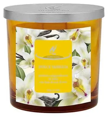 Vanille-Kerze im Glas, Sojawachs, 350 g