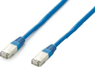 Produktbild von Equip Cat.6A PlatinumS/FTP Patchkabel, 15m, Blau