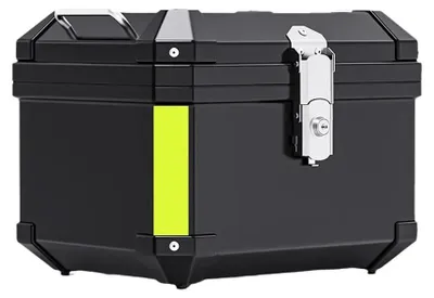 Produktbild von Motorrad Topcase 45 l - Heckkoffer - Wasserdichtes ABS - Mit Schloss - Reflektierend - Helm- und Gepäckbox