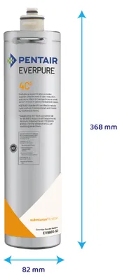 Produktbild von EVERPURE Filterpatrone 4C2 für Tafelwasseranlagen - keimtötender Wirkung - EV960550