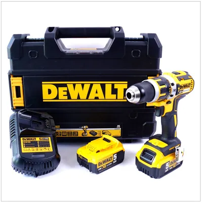 Produktbild von DeWalt DCD 795 P2 Akku Schlagbohrschrauber 18V 60Nm + 2x Akku 5,0Ah + Ladegerät + TSTAK