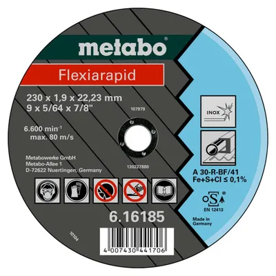 Produktbild von Metabo Flexiarapid 125x1,6x22,23 Inox, TF 41