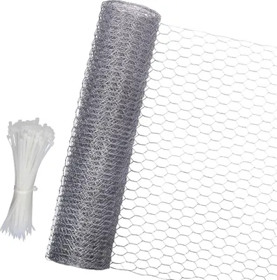 Produktbild von Kaninchendraht - 4x10 m - Verzinkter Kippendraht - Feines Drahtgeflecht - Drahtgeflecht für Heimwerker - Wohndekoration