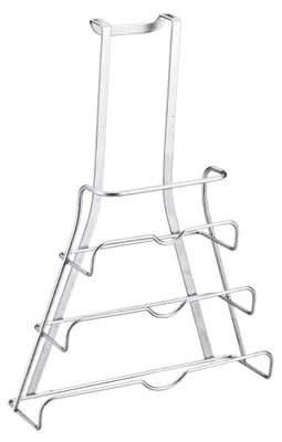 Deckelhalter Galileo, Metall, Silber, 26x9x36 cm