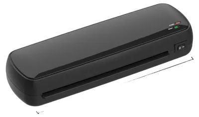 Immagine prodotto di Laminatrice A4, 9 pollici, con modalità di laminazione a caldo e a freddo, velocità di 300 mm/min, tempo di preriscaldamento di 60 secondi, ideale per l'ufficio domestico
