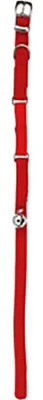 Image de Collier pour chat en nylon avec élastique et clochette, 30 cm, rouge