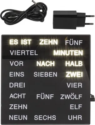 Produktbild von Out of the Blue Uhr mit deutscher Wort-Anzeige