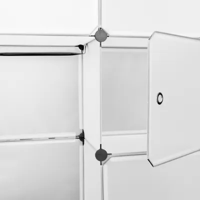 Image de VINGO DIY penderie penderies étagères avec portes penderie système d'étagères penderie penderies penderie