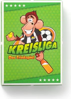 Produktbild von Kreisliga Trinkspiel Fußball 55 Spielkarten Taschenformat