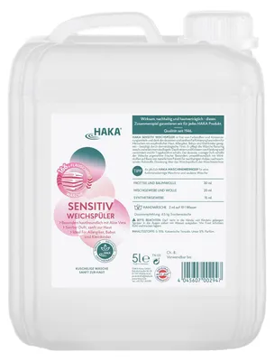 Produktbild von HAKA Sensitiv Weichspüler 5l Ideal für Allergiker & Babys