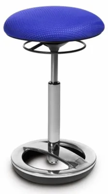 Produktbild von Topstar Stehhilfe ergonomisch SITNESS HIGH BOB Sitz-Steh-Hocker, Arbeitshocker höhenverstellbar bis 110 kg belastbar, Sitzhöhe 49 - 70 cm Stoff