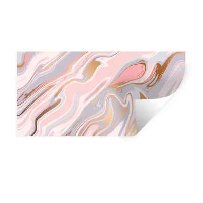 Produktbild von MuchoWow® Wandtattoo Wandsticker Wandaufkleber Marmor - Pastell - Abstrakt - Muster 40x20 cm Selbstklebend und Repositionierbar - Aufkleber
