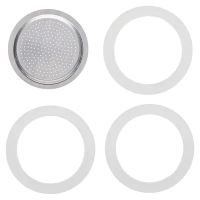 Produktbild von Espressomaschine, 3 Dichtungsringe, 6 Tassen, Silikondichtung (Ersatz)
