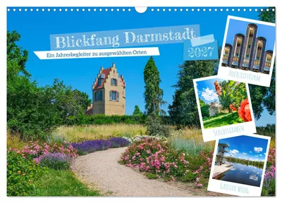 Zdjęcie produktu dla „Blickfang Darmstadt!” (kalendarz ścienny 2027, format DIN A3, poziomy), kalendarz miesięczny CALVENDO