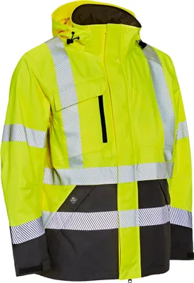 Produktbild von ELKA Rainwear Visible Xtreme Stretch-Jacke Warngelb/Schwarz L