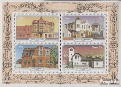 Produktbild von Briefmarken Namibia - Südwestafrika 1981 Mi Block6 (kompl.Ausg.) gestempelt Historische Bauten