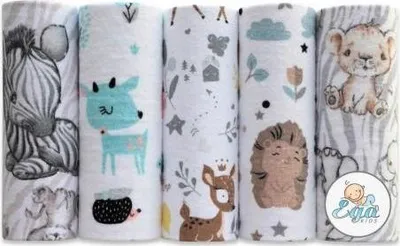 Image de Couches flanelle Couches premium colorées 5 pièces