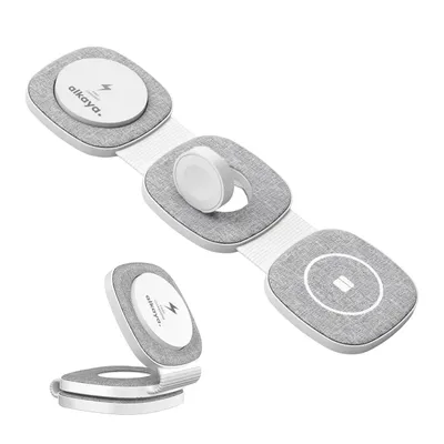 Image de alkaya., Flex Fold 2.0, chargeur Trinity 3 en 1 pour smartphone