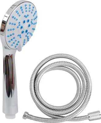 Produktbild von Avizar, Duschset mit Schlauch 1.5m & Wandhalterung, Silber