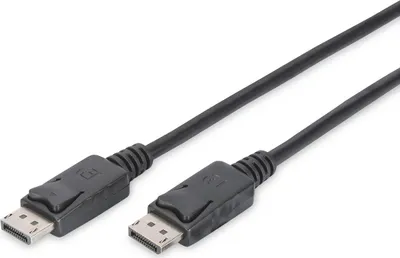 Produktbild von Assmann AK-340100-100-S DisplayPort Videokabel für Videogerät - 10 m - ja - 1 x Stecker Digital Audio - 1 x Stecker Digital Video - Vernickelt - Schwarz, Schwarz