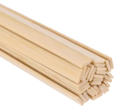 Productafbeelding van Solidchoice - Set van 30 Natuurlijke Bamboesticks voor Creatieve Projecten