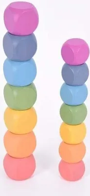 Obrázok produktu pre TickiT 73989 Rainbow Holzwürfel 14 Stück