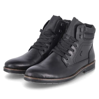 Produktbild von Rieker Herren Stiefeletten/ Winterboots Schwarz Leder Synthetik wasserfest Größe: 46
