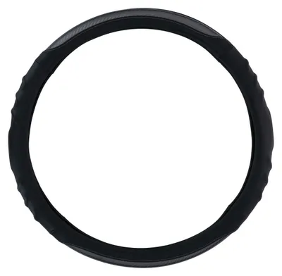 Produktbild von All Ride Lenkradbezug LKW Lenker mit Durchmesser 44-46CM Gummi Anti-Rutsch Textur Einfach zu Installieren Schwarz
