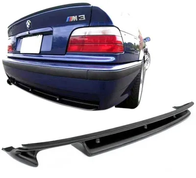 Heck Spoiler Lippe Heckschürze Hecklippe Heckansatz Look Diffusor für BMW E36 – Produktansicht