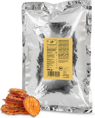Produktbild von KoRo I  Süßkartoffelchips ohne Zusatz von Öl und Salz 200 g