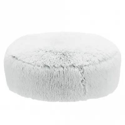 Immagine prodotto di Trixie Cuscino alto rotondo HARVEY, rivestimento morbido a pelo lungo, bianco/nero Dimensioni: ø 60cm