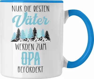 Produktbild von Trendation - Du Wirst Opa 2023 Tasse Geschenk Schwangerschaft Verkünden Überraschung Geschenkidee Schwangerschaftsverkündung (Blau)