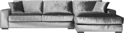 Produktbild von Graue Ecksofa Design Couchen Polster Sofas Italienische Einrichtung Wohnzimmer