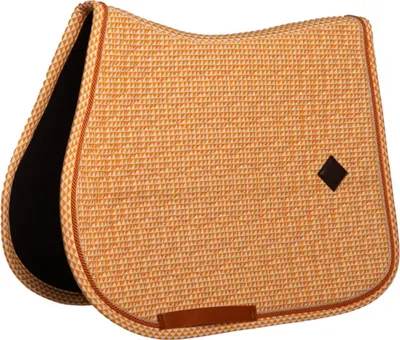 Image de Tapis de selle Kentucky Horsewear Velvet Jumping, couleur : orange, taille : poney