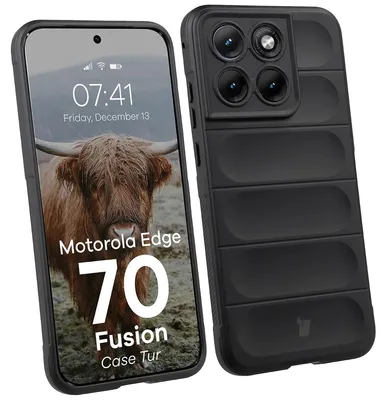 Produktbild von Robuste Handyhülle für Motorola Edge 70 Fusion, Bizon Case Tur, Schwarz