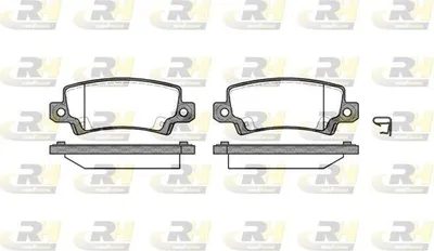 Produktbild von ROADHOUSE Bremsbeläge Satz Hinten Bremsklötze für TOYOTA COROLLA (ZZE12, NDE12, ZDE12) 2874.02