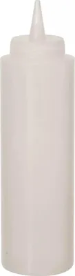 Produktbild von Quetschflasche, Kunststoff, mit Schraubdeckel, Farben wählbar, 0,35 Liter : neutral Variante: neutral
