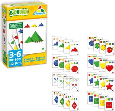 Produktbild von BiOBUDDi Kartenspiel Quartett-Symbole BB-8001