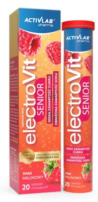 Image de ElectroVit Senior électrolytes pour seniors goût framboise Activlab Pharma