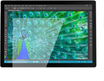 Produktbild von 2x Schutzfolie für Microsoft Surface Book - Anti-Shock 9H Folie dipos Glass Kunststoffglas