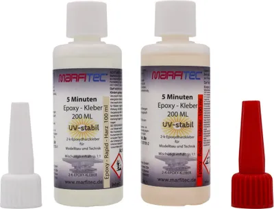 Produktbild von Marfitec 5-Minuten-Epoxy UV-stabil 200ml (Epoxidharz 100ml, Epoxidhärter 100ml)