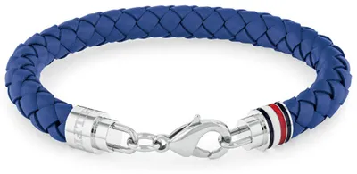 Zdjęcie produktu dla Tommy Hilfiger - 2790548 - Bransoletka - Męska - Skórzana - Niebieska - 19 cm