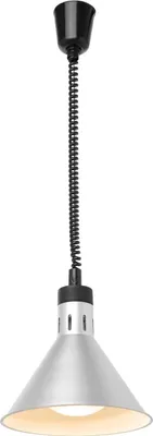 Immagine prodotto di HENDI Lampada termica regolabile in altezza, conica, argento, 230V/250W, ⌀275x(H)250mm