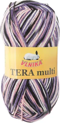 Produktbild von 100g Strickgarn Häkelgarn TERA MULTI, Farbwahl - mehrfarbig bunt Farbverlauf