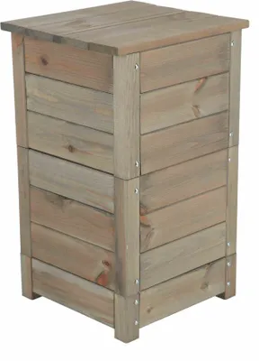 Produktbild von Rivanto® Wurmkomposter braun 40,5 x 38,5 x 67 cm, Natürlicher Kompost inkl. Kokosmatte+Wurzeltuch