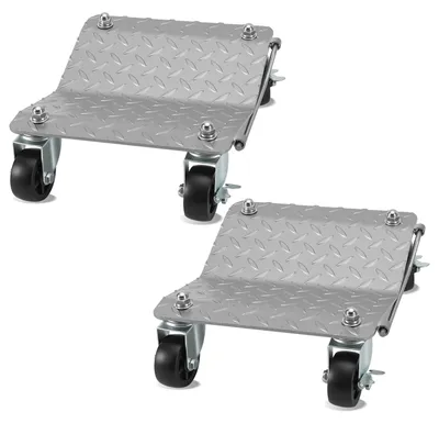 Produktbild von Peviasot Rangierhilfe 2 Stück, 500 kg pro Plattform,Rad Rangierroller Rangierheber, Wagenheber für PKWs, Autos, LKWs, Traktoren, Mobile Reifenplattform