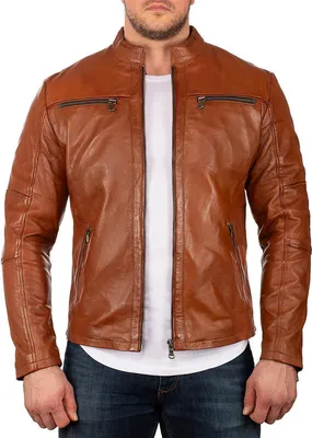 Produktbild von Reichstadt Herren ECHTLEDER Jacke 20RS20LUX Braun - Gunmetal Zipper M