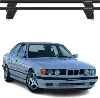 Image de Menabo Barres de toit transversales pour BMW Série 5 E39 1995-2003 Alu Noir