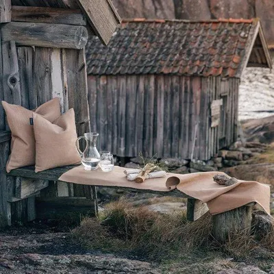 Obrázek produktu pro Ubrus, 45 x 150 cm, 100 % bavlna, lze prát v pračce, růžový